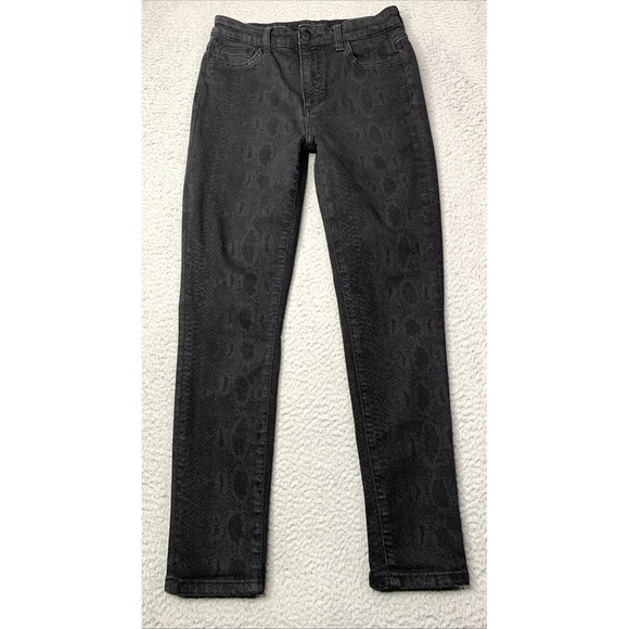 Joe's Jeans Denim - Joes Jeans Womens Size 29 Black Denim Mid Rise Cotton Blend Print Black Python